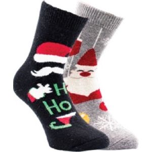 Kerst sokken winter - prijs per 2 paar - deels wol en elastan
