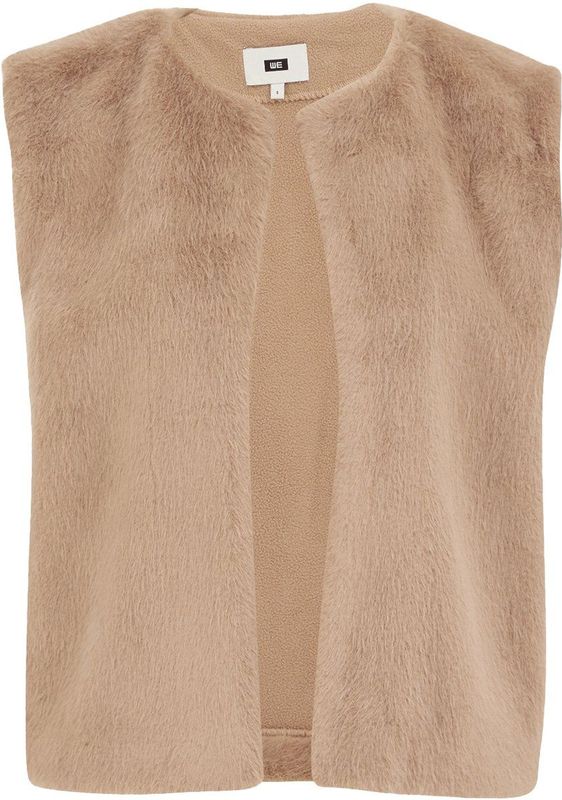 WE Fashion - Gilet - Imitatiebont - Dames - Regular Fit