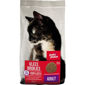 Pets Place Kat Adult - Kattenvoer - Vlees 4 kg