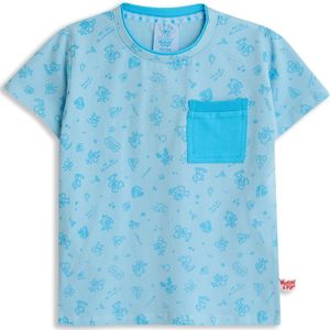 Woezel & Pip T-shirt jongens - Licht blauw - Maat 74/80