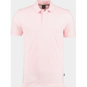 BOSS Pallas regular fit polo - pique - roze - Maat: 3XL