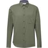 s.Oliver - Hemd - Slim-fit - Katoenen Poplin - All-over Patroon