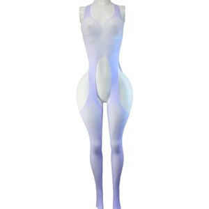 BamBella ® - Panty pak -Onesize - body suit - Dames - Onesize - Erotische jumpsuit van kant lingerie lila paars