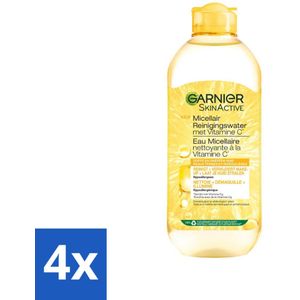 Garnier - SkinActive - Micellair Water - Vitamine C - Reinigingswater - 400 ml - Voordeelverpakking - 4 stuks