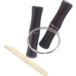 Cheese Wire Cutter Convenience Cutting Wire for Clay with Premium Wooden Handle