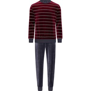 Velours heren pyjama rood - Rood - Maat - L