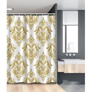 New Bed, Damast Victoriaans Klassieke Liefhebbers, Douchegordijn Badkamer Decor Set met Haakjes, 120 cm B 180 cm L
