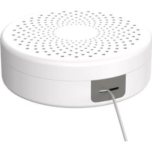 Kabelbox rond - kabelmanagement bureau - wit - 18 x 55 cm kabeldoos