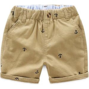 Korte broek jongen / meisje – Shorts – Ankers – Khaki – Leeftijd ca. 3 – 4 jaar