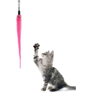 Katten speeltjes Katten Speelgoed Kattenspeeltjes Katten Hengel Worm Excl. Hengel – Roze