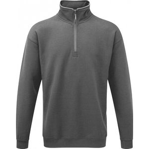 ORN GROUSE QUARTER ZIP SWEATSHIRT 65% POLYESTER / 35% COTTON 320GSM FOR WINTER - Grijs - Maat XXL