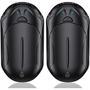Oplaadbare Handwarmer 2-Pack - Draagbare Zakwarmer met 3 Verwarmingsmodi voor Buitensporten en Kamperen