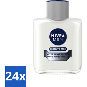 Nivea - Men - Protect & Care Aftershave Balsem - Balm - 100 ml - Voordeelverpakking - 24 stuks