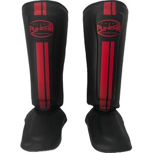 PunchR™ Pro Range Scheenbeschermers Zwart Fade Rood - M