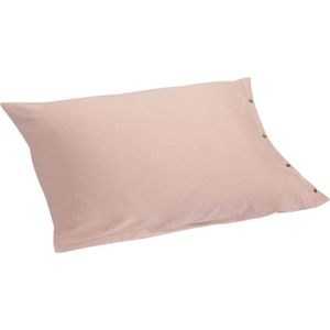 Yumeko kussensloop jersey vintage roze 50x60 - Bio, eco & fairtrade - 1 stuk