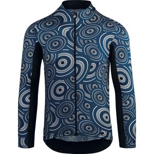 assos Mille GT Summer Fietsshirt lange mouwen Heren blauw Maat XL