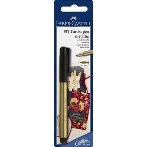 Faber-Castell tekenstift - Pitt Artist Pen - 250 goud - op blister - FC-167397