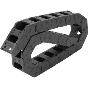 100 Cm - 25 X 38 Mm Lang - Zwart Nylon - Aan Beide Zijden Open - Kabelrups - Sleepketting - CNC Graveermachine - Gereedschappen .