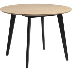 Eettafel Rover Ø105 - eik/zwart