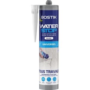 Waterdichtingsmembraan - BOSTIK - Waterstop - Lekkages repareren - 290 ml patroon - Wit