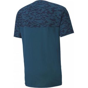 PUMA T-shirt Train AOP Vent - Digi-Blue - Maat L