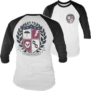 The Umbrella Academy Raglan top -S- Ut Malum Pluvia Shield Wit/Zwart