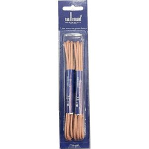 Van Bommel - Veters - Cognac - Rond - 75 cm - 2 Paar