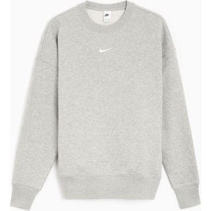 NIKE W NSW PHNX FLC OS CREW Dames Sporttrui - Grijs - Maat XS