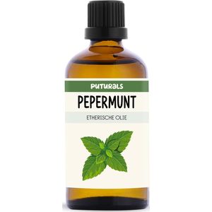 Puturals Pepermuntolie 100% Biologisch - 100ml - Puur en Vegan - Pepermunt Olie voor Huid, Haar, Gezicht en Diffuser