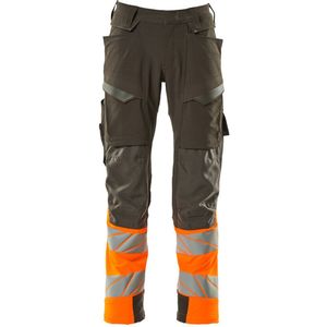 Mascot Accelerate Safe Broek met kniezakken 19179-511 - donkerantraciet/hi-vis oranje - C47 - 76
