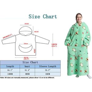 Heerlijk Zachte en Warme Oversized Hoodie Deken met Handige Voorkant Zak en Capuchon