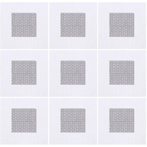 TTGoods - Wandreparatie Patches - Aluminium - Zelfklevend Net - Snelle Reparatie - Gipsplaten - Wandgaten - 10x10 cm - 10 vellen