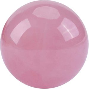 Roze Rozenkwarts Kristal Steen Sphere Ball voor Crystal Healing 1 stuk