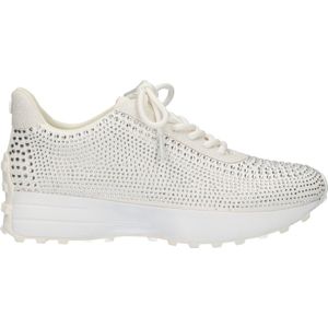 La Strada Witte sneaker met steentjes dames - maat 36