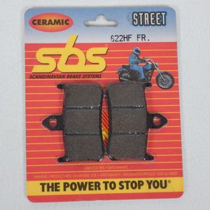 Plaquette de frein SBS pour Moto Honda 900 Cb Hornet 2002 à 2007 AV / 622HF FR Neuf