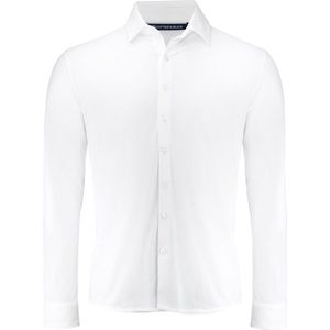 Cutter & Buck Hedley Stretch Shirt Heren Wit maat S