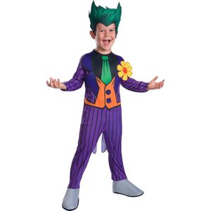 Rubies - Joker Kostuum - The Lachende Joker Classic Kind Kostuum - Groen, Paars - Extra Small - Halloween - Verkleedkleding