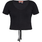 myMo - Topje - Geribbeld - Cropped - Korte Mouwen