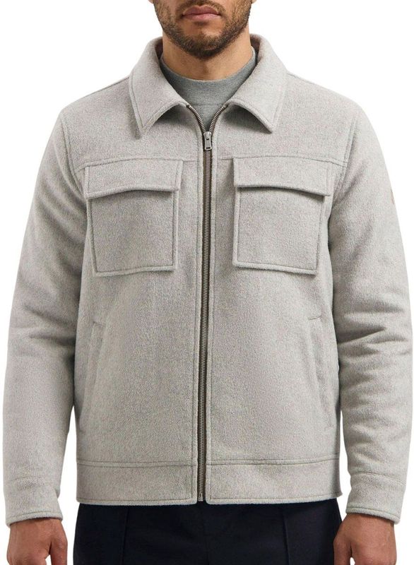 Dstrezzed - Colton Wool Jacket - Lichtgrijs - Herenjas - Wolmix