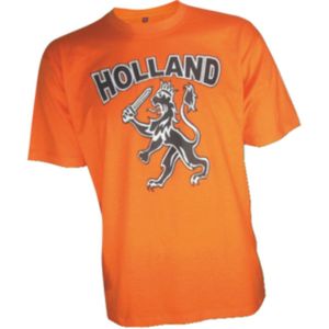 Oranje T-Shirt Holland Leeuw Kinderen - Koningsdag - EK/WK - Olympische Spelen - Maat 152