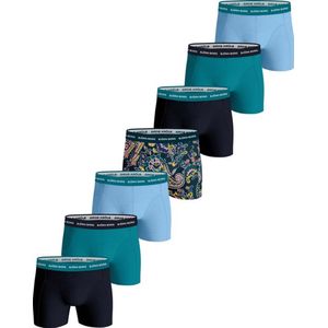 Björn Borg Cotton Stretch Boxershort Heren - Blauw/Zwart/Groen - 7 stuks - Heren onderbroeken - Boxer - Maat S