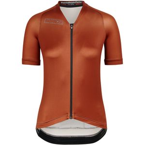 BIORACER Icon - Fietsshirt Zomer - Dames - Brons Metalix - Ademend - Aansluitend - Maat XS