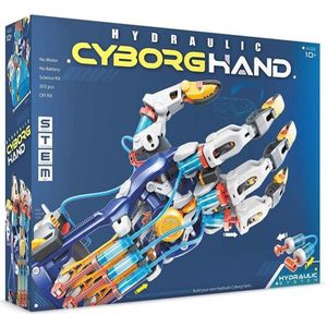 Construct & Create Hydraulic Cyborg Hand - Experimenteerdozen - Robot Bouwpakket - Robot Speelgoed Jongens - Bouwset - Robot Hand