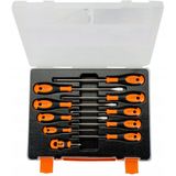 Bahco - Schroevendraaierset - 10-delig - Rubber Greep - Gleuf - Phillips - Robertson