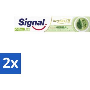 Signal - Integral & Actions - Tandpasta - Natuurlijke Kruiden - Gerecyclede Verpakking - 75 ml - Voordeelverpakking - 2 stuks