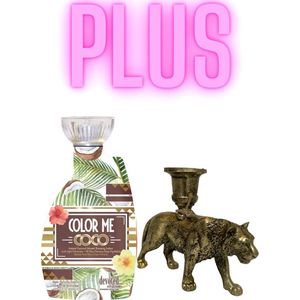 Devoted Creations Color me Coco 400 ml PLUS Kandelaar Tijger Bronze