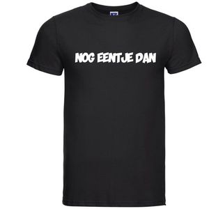 Nog eentje dan T-shirt - 100% Katoen - Maat XL - Classic Fit - Zwart