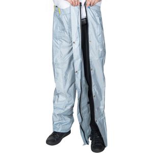Licht blauwe lichtgewicht regenbroek met volledige rits van Hello Rain XL