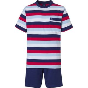 Rood-wit-blauw Robson heren shortama - Rood - Maat - 58