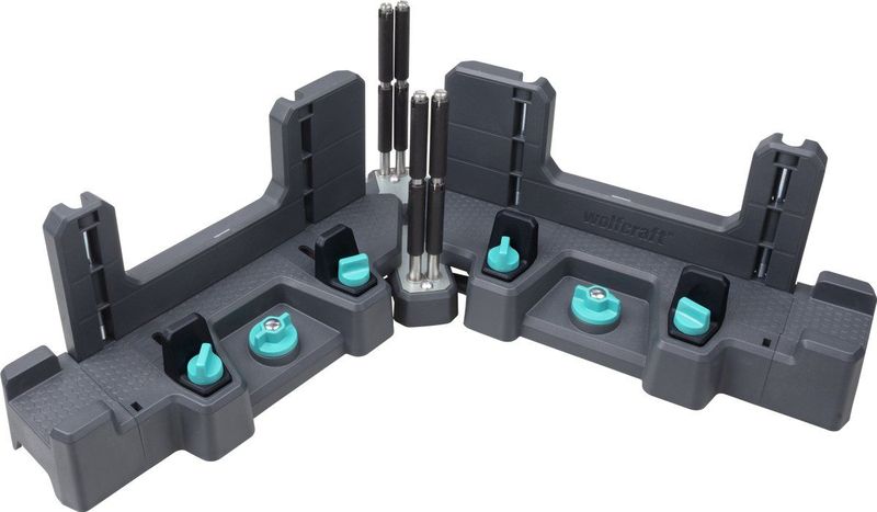 Wolfcraft - 6956000 - 2-in-1 Zweihaak - Verstekbak PRO - 120mm